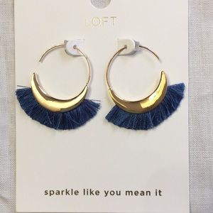 FRINGE FAN DROP EARRINGS
